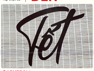 Chữ Tết thư pháp cỡ lớn bằng gỗ 55 - 70cm Kiểu 2 [Gỗ nhẹ - 1 - 2 lớp] CHU-GO-21